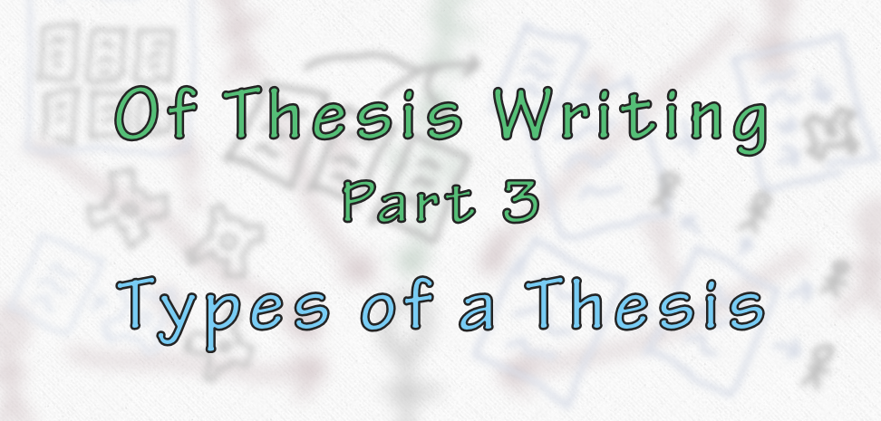 what type of writing is thesis